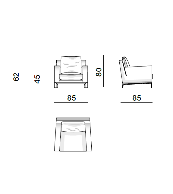 Lido Armchair Molteni&C