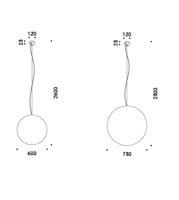 Ready for shipping - Moon Davide Groppi Pendant Lamp