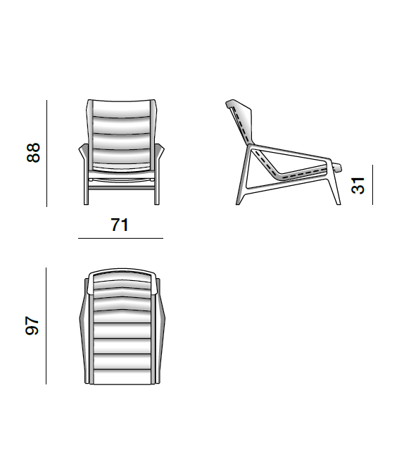 D.156.3 Molteni & C Butaca
