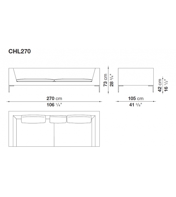 Charles Large B&B Italia Sofa
