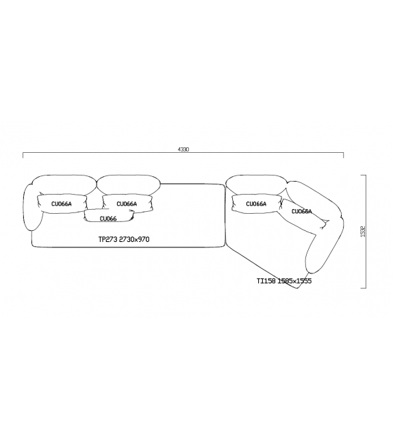 Ready for shipping - Joan Poliform Sofa
