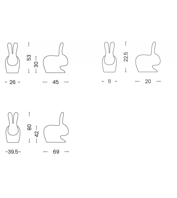 Rabbit Qeeboo Lampada