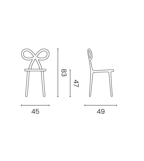 Ribbon Metal Qeeboo Stuhl