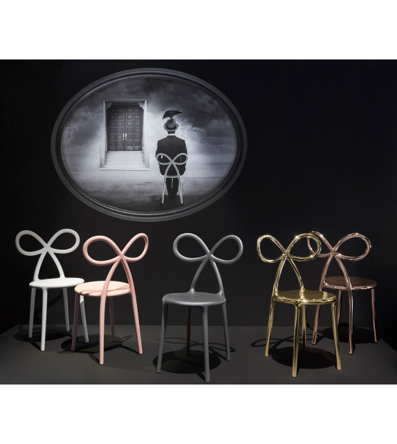 Ribbon Metal Qeeboo Chair