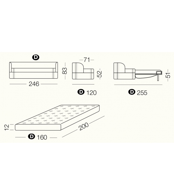 Goodman Milano Bedding Schlafsofa