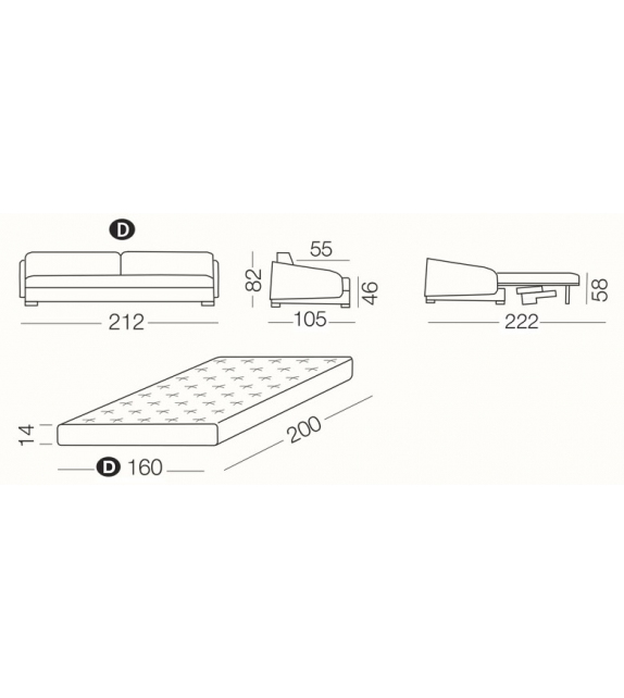 Vivien Milano Bedding Schlafsofa