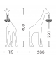 Giraffe in Love XL Qeeboo Làmpara de Pie