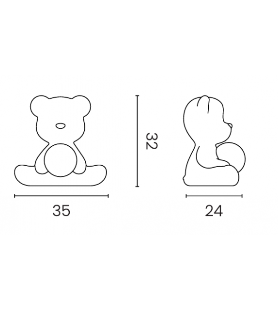 Teddy Girl Qeeboo Lampe de Table