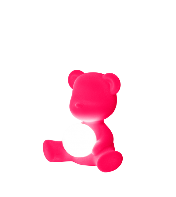 Teddy Girl Velvet Qeeboo Tischleuchte