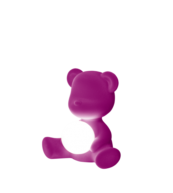 Teddy Girl Velvet Qeeboo Lampada da Tavolo