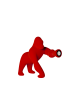 Kong XS Velvet Qeeboo Lampada da Tavolo