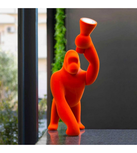 Kong XS Velvet Qeeboo Tischleuchte