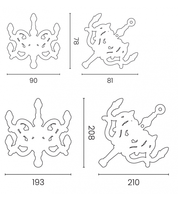 Fallen Chandelier Qeeboo Stehleuchte