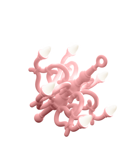 Fallen Chandelier Qeeboo Làmpara de Pie