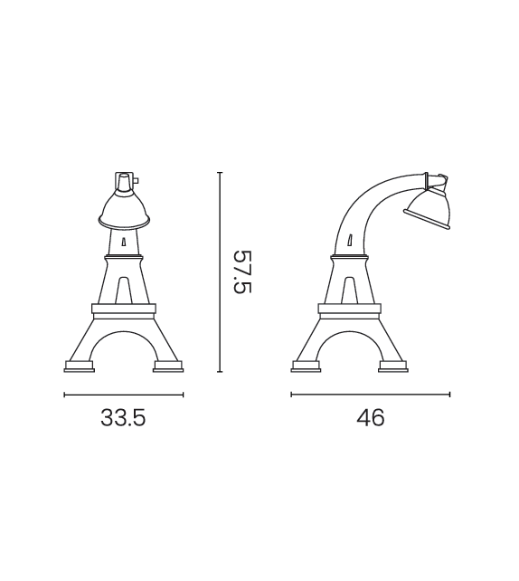 Paris M Qeeboo Lampe de Table