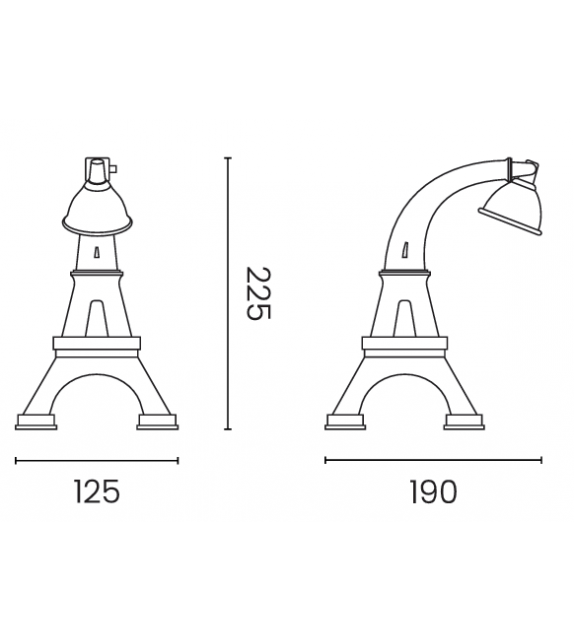 Paris XL Qeeboo Làmpara de Pie