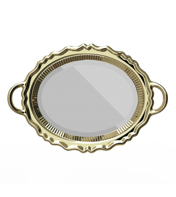 Plateau Miroir Metal Qeeboo Spiegel