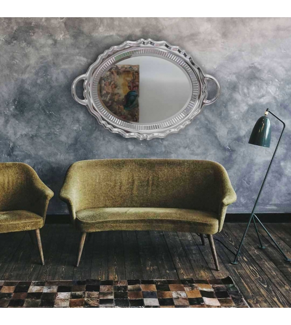 Plateau Miroir Metal Qeeboo Spiegel