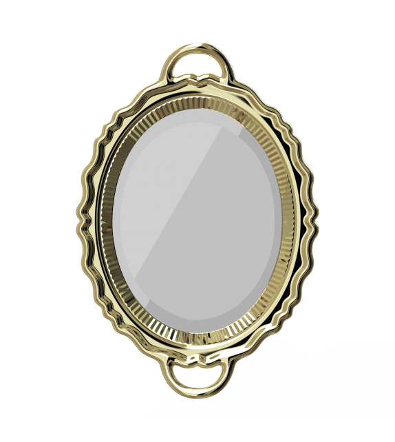 Plateau Miroir Metal Qeeboo Espejo