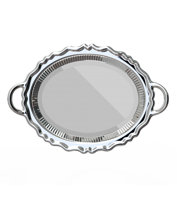 Plateau Miroir Metal Qeeboo Miroir