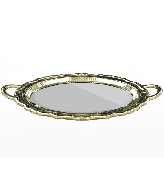 Plateau Miroir Metal Qeeboo Specchio