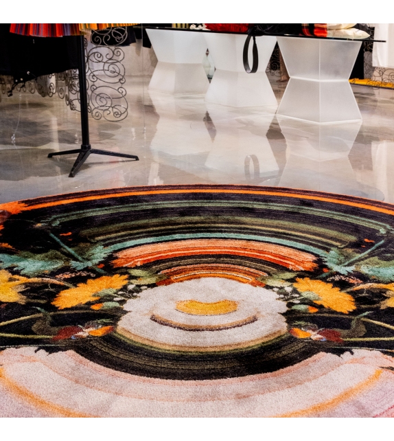 Glitch Round Half Qeeboo Tapis