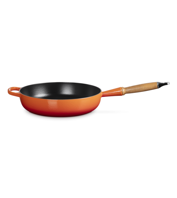 Padella Alta con Manico Legno 28 Le Creuset Poêle