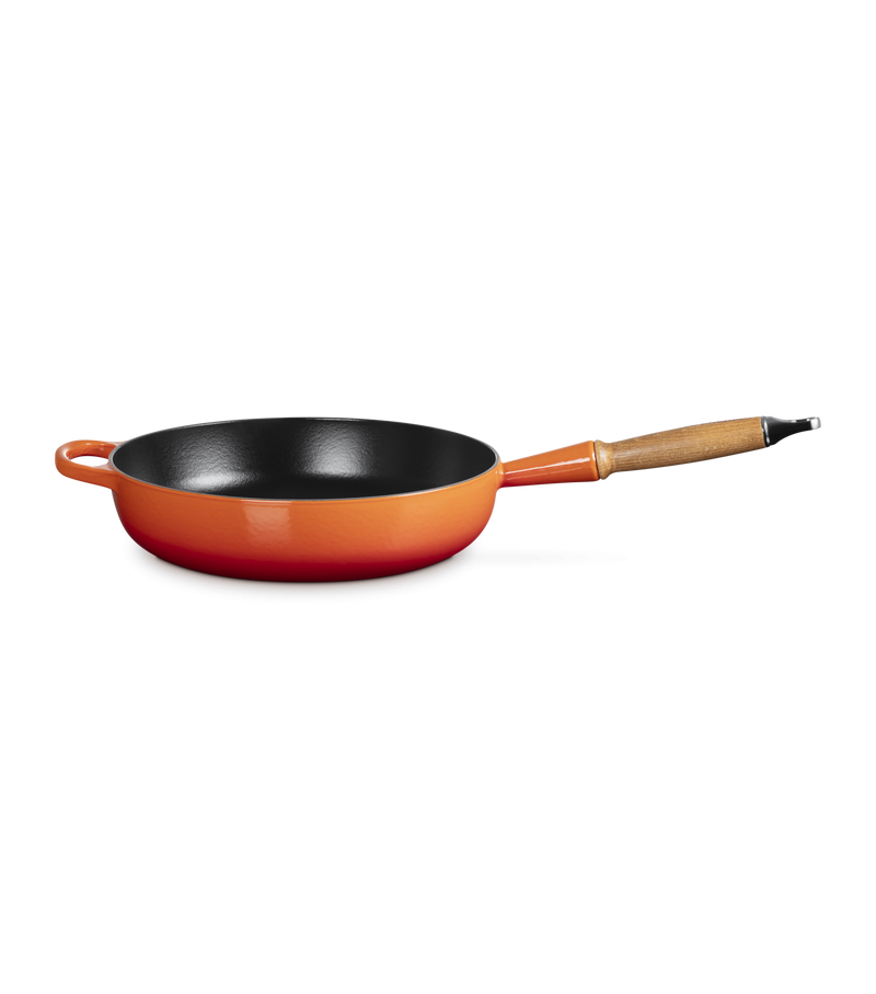 Padella Alta con Manico Legno 28 Le Creuset Poêle