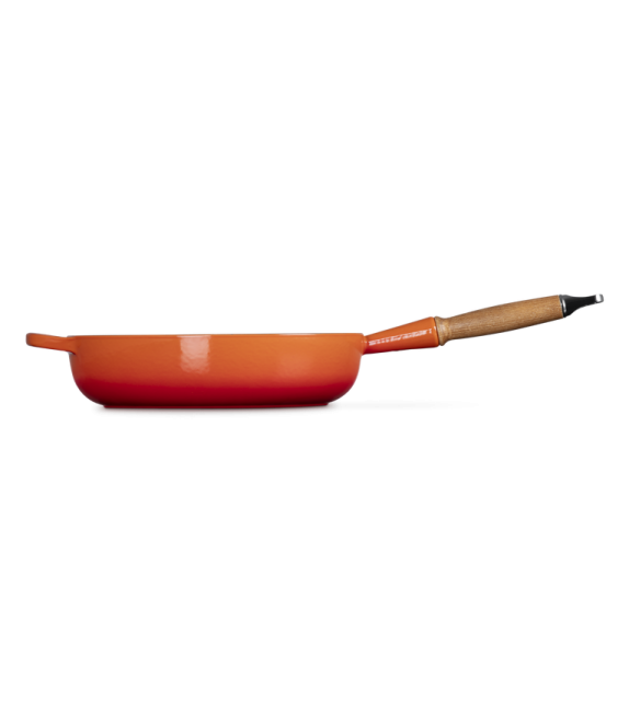 Padella Alta con Manico Legno 28 Le Creuset Bratpfanne