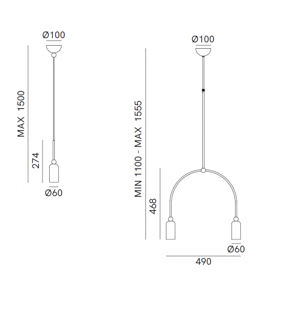 Madame Il Fanale Suspension Lamp