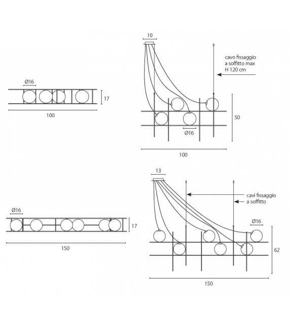 Iron - S Riflessi Lampada a Sospensione