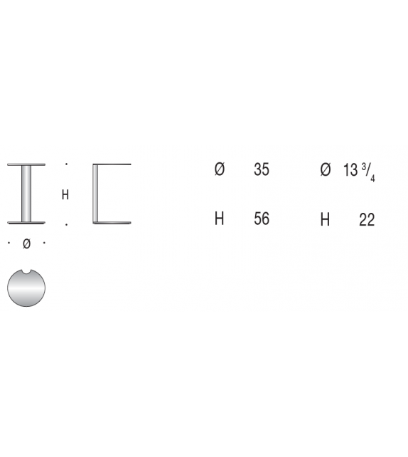 Prêt pour l'expédition - Nay Table Basse Minotti