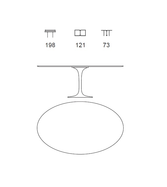 Prêt pour l'expédition - Saarinen Laminate Knoll Table