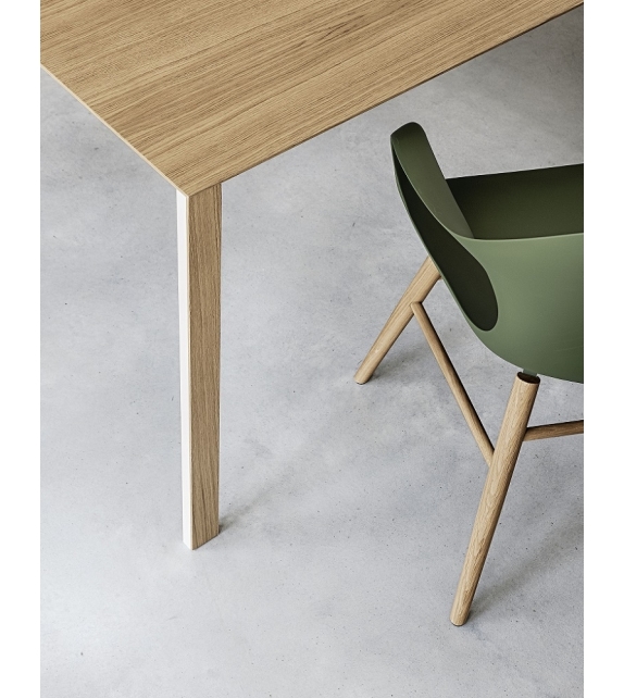 Thin-K Kristalia Table avec Plateau en Bois