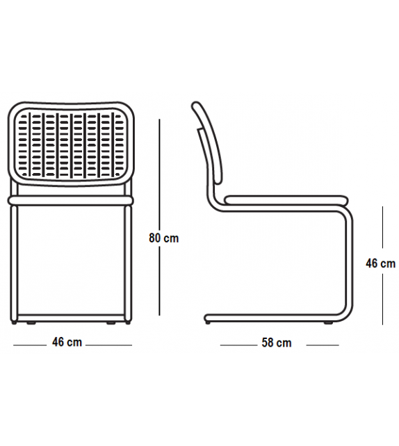 Listo para entregar - Cesca Chair Knoll Silla