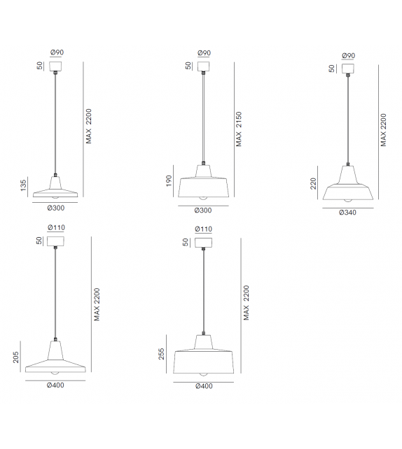 Officina 268.09/10 Il Fanale Suspension Lamp