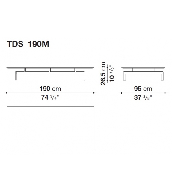 Diesis B&B Italia Couchtisch aus Marmor