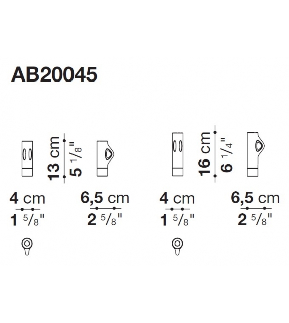 Lys Coppia di Portacandele B&B Italia