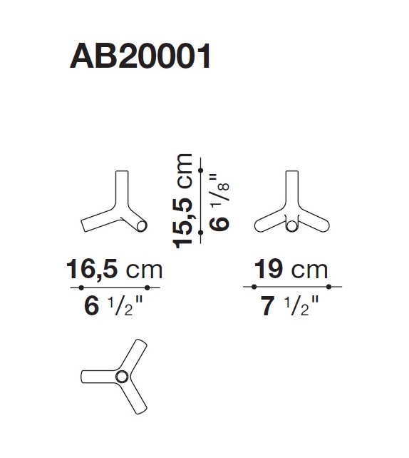Tetra Kerzenhalter B&B Italia