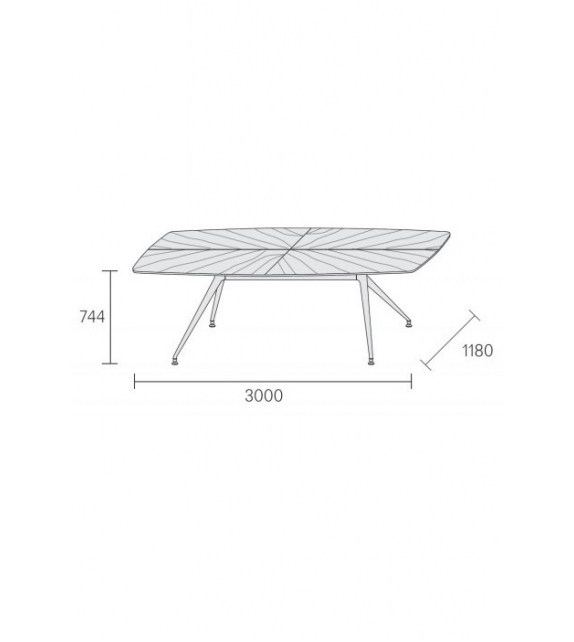 Prêt pour l'expédition - Rimadesio Manta Table