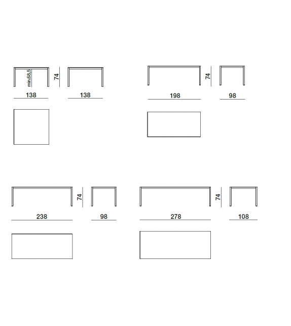 Half A Square Molteni & C Tisch