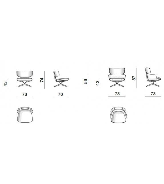 Piccadilly Molteni & C Armchair