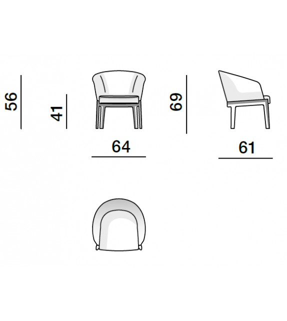 Chelsea Molteni & C Small Armchair