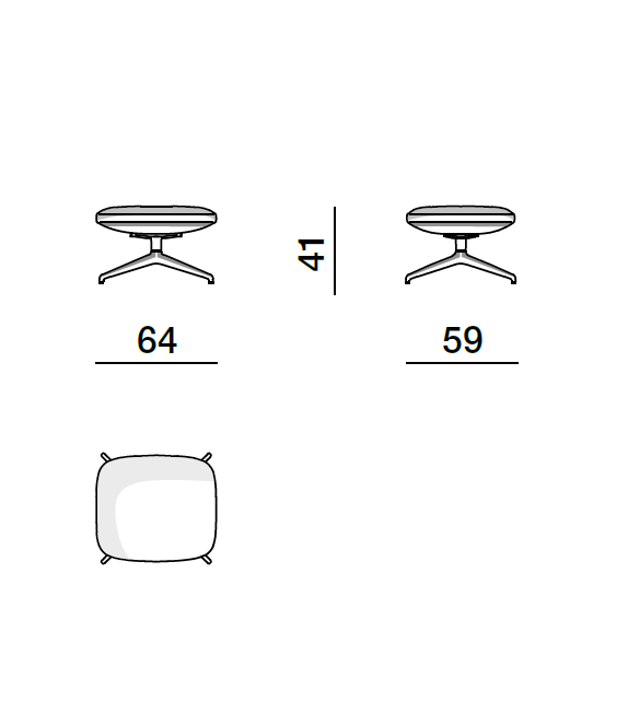 Pouf Piccadilly Molteni & C