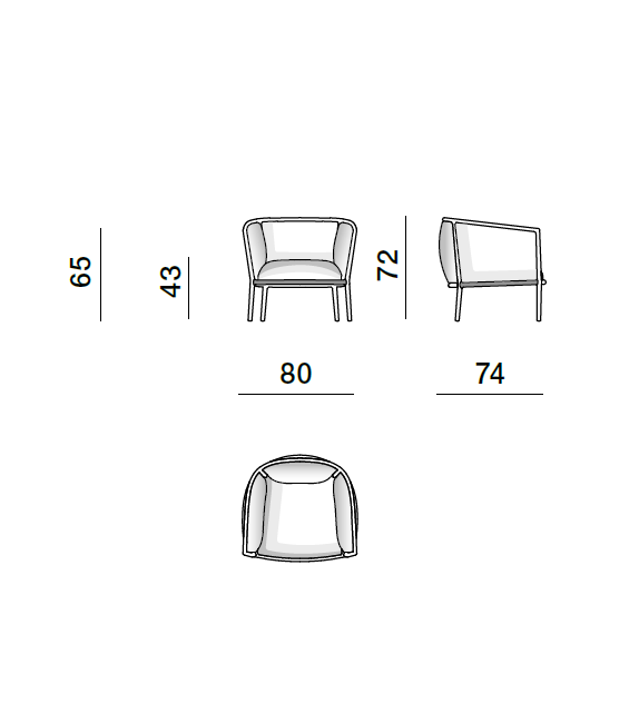Margou Molteni & C Fauteuil