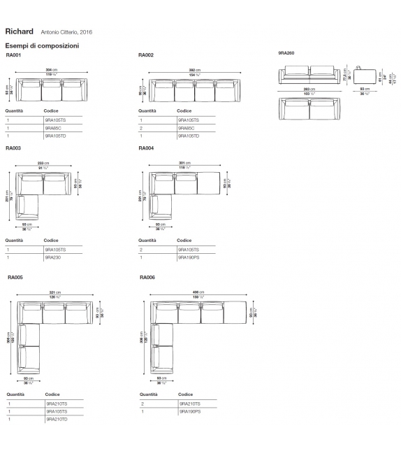 Richard B&B Italia Sofá