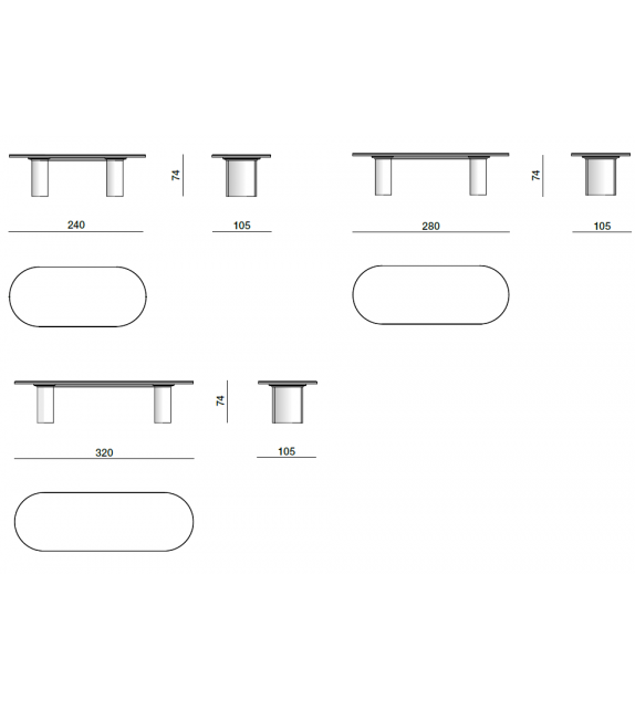 Blevio Table Molteni & C