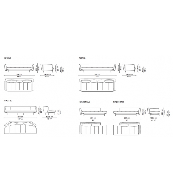 SAKé B&B Italia Sofá