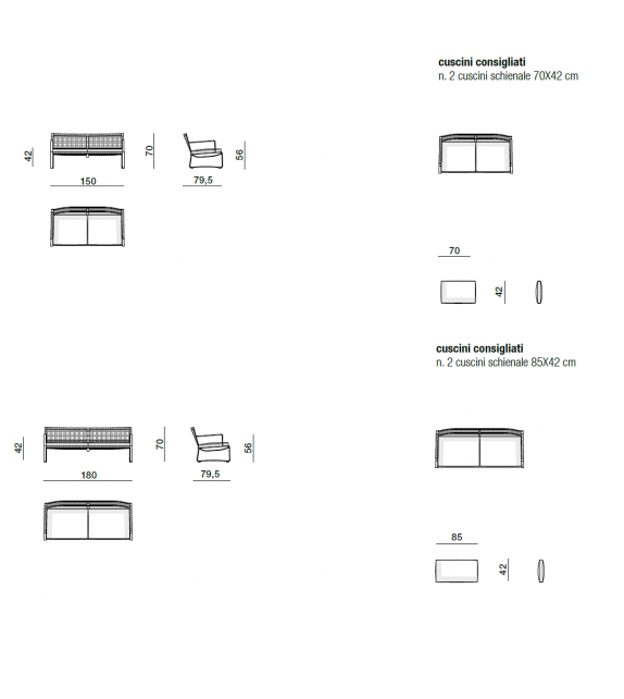 Phoenix Molteni & C Canapé