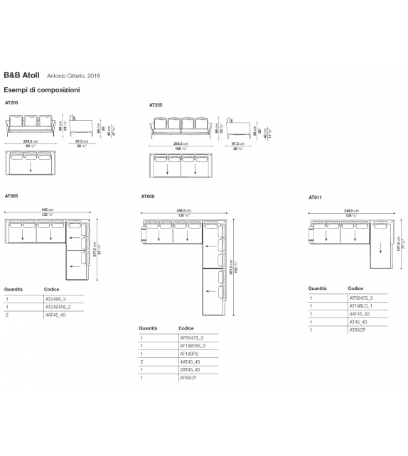 Atoll Sofa B&B Italia